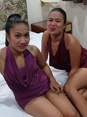 Two sexy cock-craving Filipina girls join foreign tourist for hot threesome