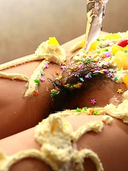 Sweet tasties from hot asian body