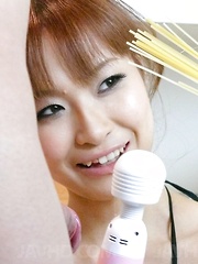 Misa Kikouden Asian cutie licks and sucks balls and rubs penis